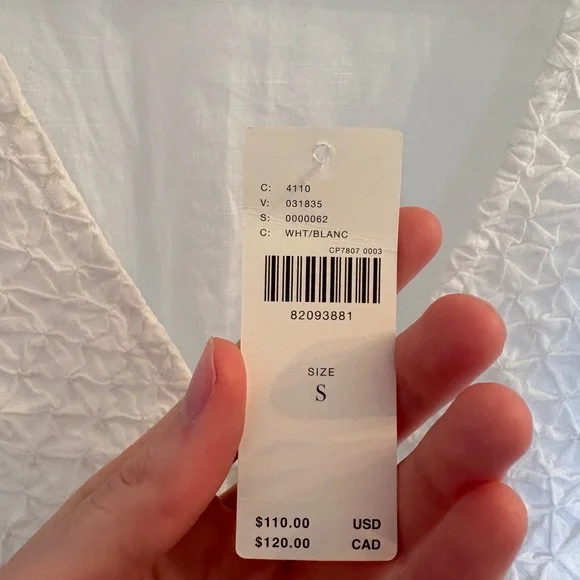 Anthropologie White Ruffled Blouse - Picture 2 of 3